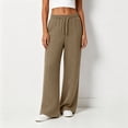 thumbnail image 3 of Admvng Women's Wide Leg Pants Elastic Waist Comfy Vacation Trousers with Pockets, 3 of 3