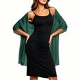 thumbnail image 6 of Women Sheer Chiffon Shawl Wrap Lightweight Scarf Elegant Evening Cover Up Soft Breathable Long Scarf for Dress Formal Party Wedding Beach Sunscreen Wrap Fashion Accessory Gift Idea, 6 of 8