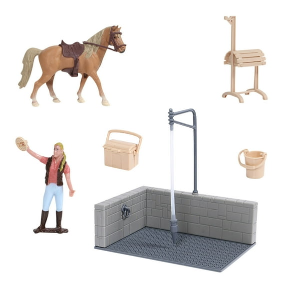 Fridja Set Mini Animal World Zoo Model Figure Action Toy Set Cartoon Simulation Animal Lovely Plastics Toy For Kids