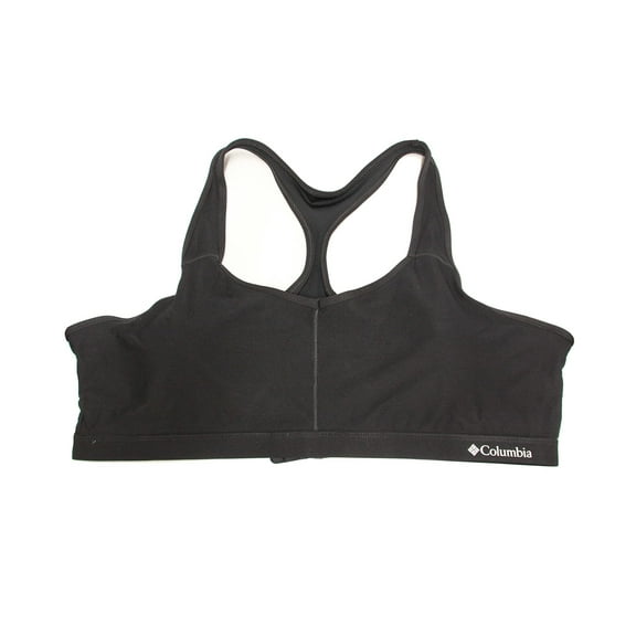 Columbia Women's High Support Tech Omni-Free Zero Racer-Back Bra, Black, Women's XX-Large: 40D