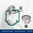 thumbnail image 2 of Gancho doble para toallas de baño, soporte para toallas de acero inoxidable SUS304, gancho doble para abrigos resistente, paquete de 2 (níquel cepillado), 2 of 5