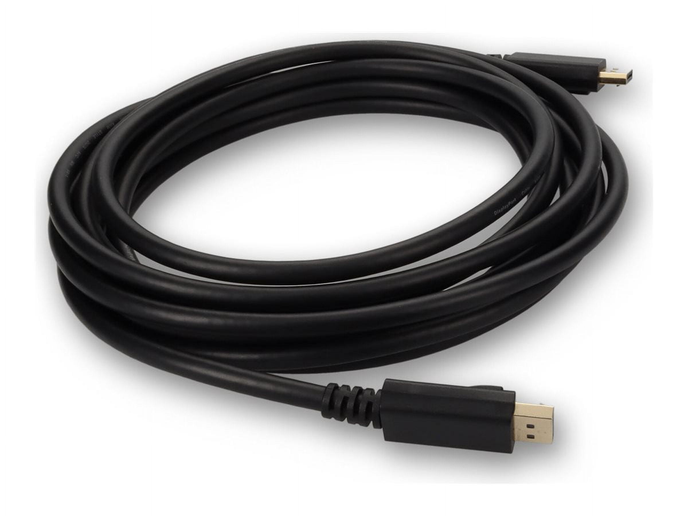 AddOn 15ft DisplayPort Male 1.4 to DisplayPort 1.4 Male Black Adapter Cable 8K 60Hz