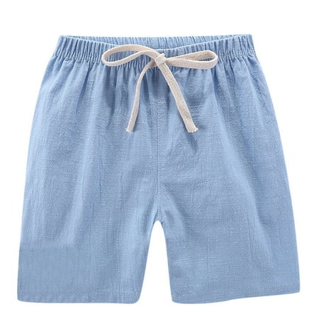 

wofedyo baby girl clothes Children Waist Clothes Summer Pants Kids Elastic Shorts Linen Casual Girl Boy Boys Pants baby clothes
