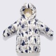 thumbnail image 2 of SGMVNU Boy's Mid Long Hood Down Coats Girls Winter Full Zip Hooded Puffer Jackets Lined Warm Windproof Snowwear Outwear with Pockets(Size 5-6 Years, Grey), 2 of 4