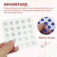 thumbnail image 3 of Uxcell Star Stickers, Self Adhesive Acrylic Star Rhinestones Jewel Sticker Crystal Embellishment Sheet for Crafting Dark Blue, 3 of 6
