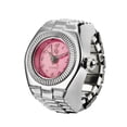 thumbnail image 1 of Reloj de dedo con caja plateada de aleación de moda en miniatura, tamaño digital, reloj de pareja para hombres y mujeres, 1 of 6