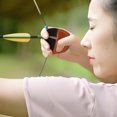 thumbnail image 2 of MIANGASTORE Archery Finger Protector Leather Archery Finger Guard Practice Protective Gear, 2 of 9