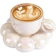 thumbnail image 1 of Ceramic Coffee Mug, Novelty Latte Mug Cute Office Mug Tea Cup and Tea Tray Set, 7 oz Mugs, 1 of 4