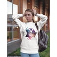 thumbnail image 2 of Abstract Hipster Figure Sweatshirt Women -Image by Shutterstock, Female Large, 2 of 4