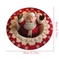 thumbnail image 3 of AZXY Christmas Decorations 3D Santa Round Rug, Visual Illusion Crystal Velvet Floor Mat, Holiday Circular Area Rug for Entryway Living Room Bedroom Indoor Xmas Home Party Tabletop Decor, 3 of 6
