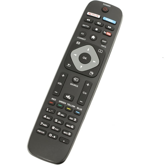 Mimotron Generic Philips NH500UP 4K UHD Smart TV Remote for 50PFL6902/F7 55PFL6902/F7 65PFL5602/F7 75PFL6601/F7