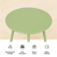 thumbnail image 4 of Decksplore Metal Outdoor Patio Side Table, Round Weather Resistant End Table, Bean Green, 4 of 6