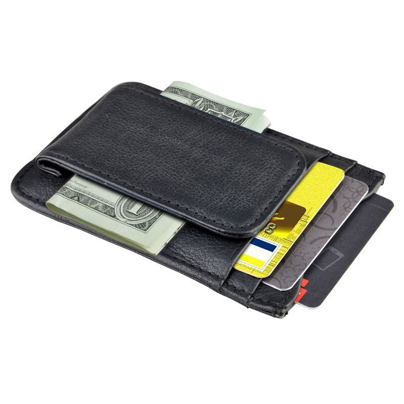 Pocket Size Leather Credit Card Case Leather Bank Card Holder-Leather Cash Wallet-Slimline Cash Wallet