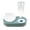 Cat head green, variant on 2-in-1 Pet Feeder Water Bowl, Automatic Water Refill, Easy to Clean