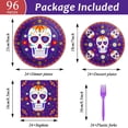 thumbnail image 2 of Juego de vajilla Wiooffen Day of the Dead, 96 piezas para 24 personas, 2 of 7