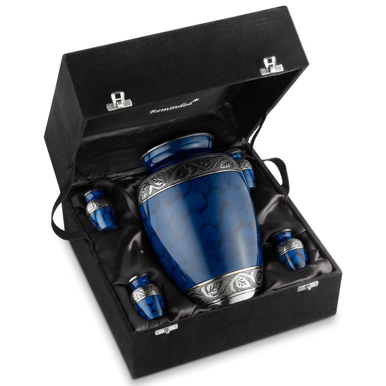 Reminded Cremation Urns Set for Human Ashes - 1 Adult + 4 Keepsake