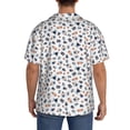 thumbnail image 3 of Gukieu natural insects Print Men's Short-sleeved Shirts, Button-down Pocket Shirts, T-shirts, Beach Vacation Travel Summer Clothing-Medium, 3 of 5