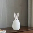thumbnail image 4 of Honeeladyy Easter Bunny Decorations White Ceramic Rabbits Figurines Tabletop Decoration Spring Home Indoor Decor Tiered Tray Easter Day Love Ornaments Gifts for Your Family or Friends, 4 of 6