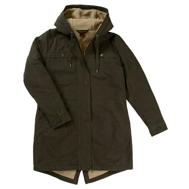 Tough Duck - Tough Duck Women's Sherpa Fleece Lined Winter Jacket,Olive ...