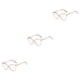 thumbnail image 1 of Minnieouse 1 par de gafas para mujer, triangulares, universales, HD, con estilo, protección solar, decorativas, a la moda, adorno para gafas, Type1 NO1, 1 of 6