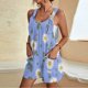 thumbnail image 2 of Pantalones Cortos de Mujer Casual Suspender Impresión Pantalones Cortos de Bolsillo, Pantalones Cortos de Mujer con Bolsillos, 2 of 6