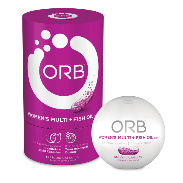 Orb Women's Multivitamin Plus Fish Oil Liquid Capsules, 60 Ct