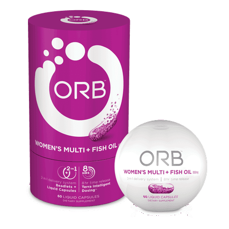 Orb Women's Multivitamin Plus Fish Oil Liquid Capsules, 60