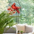 thumbnail image 4 of Cardinal Glass Suncatcher – 6" Red Bird Hanging Window Decor, Red Cardinal Gift for Memorial & Home, 4 of 7