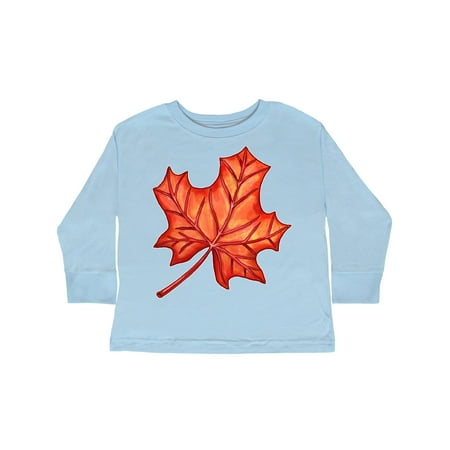 

Inktastic Red Canadian Maple Leaf Gift Toddler Boy or Toddler Girl Long Sleeve T-Shirt