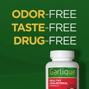 Garlique Healthy Cholesterol Support Supplement, Odor Free Garlic, 5000 Mcg Allicin, Cardiovascular Health, 60 Count