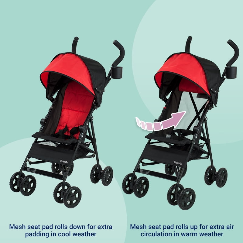 Kolcraft Cloud Unisex Umbrella Stroller, Red for Child