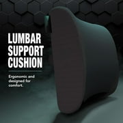 BN-LINK Lumbar Support Pillow For Office Chair and Car Seat, Perfectly Balanced Memory Foam, Versatile Use Lower Back Cushion with Adjustable Strap