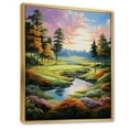 thumbnail image 2 of Designart "Golf captivate Greens" Sports Floater Framed Wall Art Living Room, 2 of 7