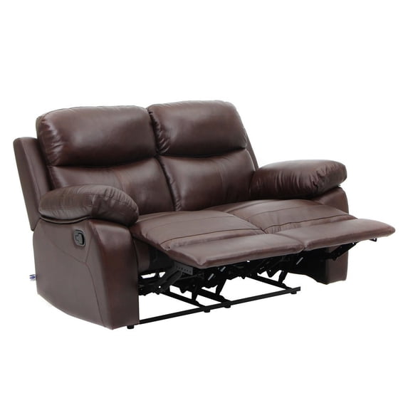 Top Grain Leather Sofa Recliner Loveseats Comfortable Home Furniture In Brown