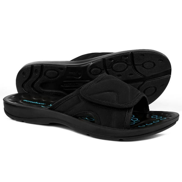 comfortable womens slides