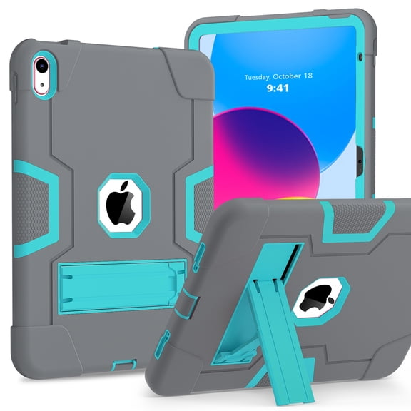 Rugged Case For iPad (A16) 11th Generation 11 inch 2025 3 Layer Protection Shockproof Cover with Kickstand
