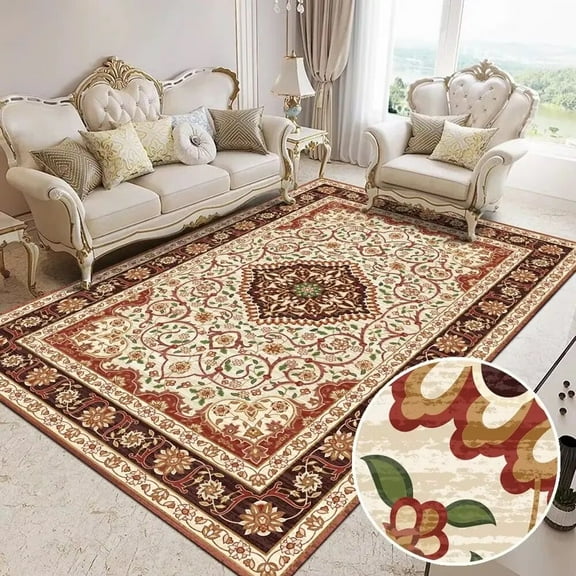 Ethnic Style Persian Large Rugs for Living Room 200x300 Decoration Home Retro Floor Mat Household Bedroom Luxury Carpet Non-slip
