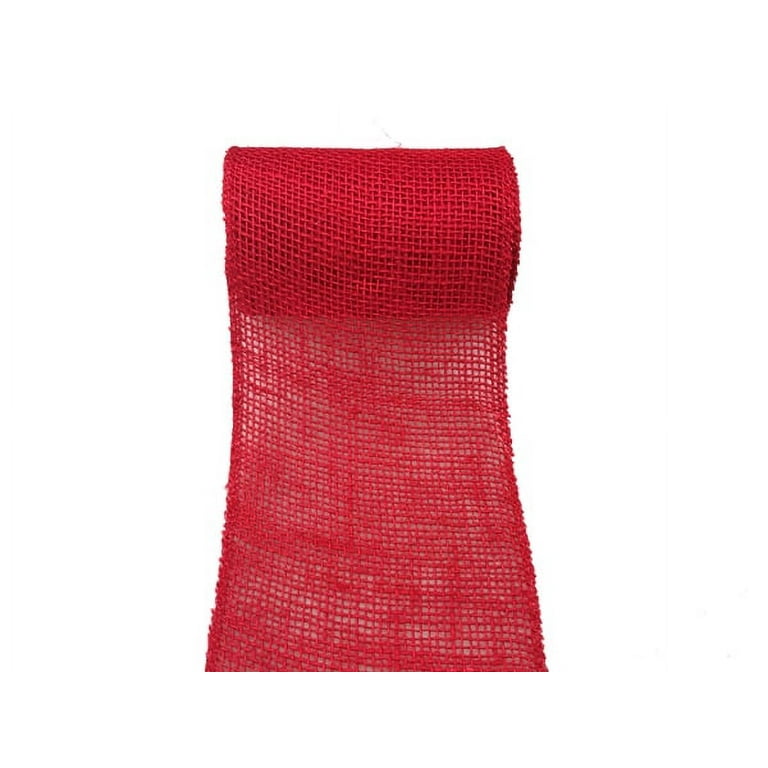 Mainstays 5.5X15' Burlap Ribbon Red Loose Weave , 1 Each 