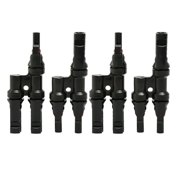 Conector Solar Fotovoltaico, Conector en Serie Paralelo de Vías Tipo T, Módulo de Panel Solar, Enchufe Impermeable