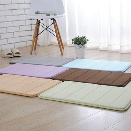 20 X30 Soft Memory Foam Mat Absorbent Slip Resistant Pad Bedroom Bathroom Kitchen Door Carpet Bath Shower Rug