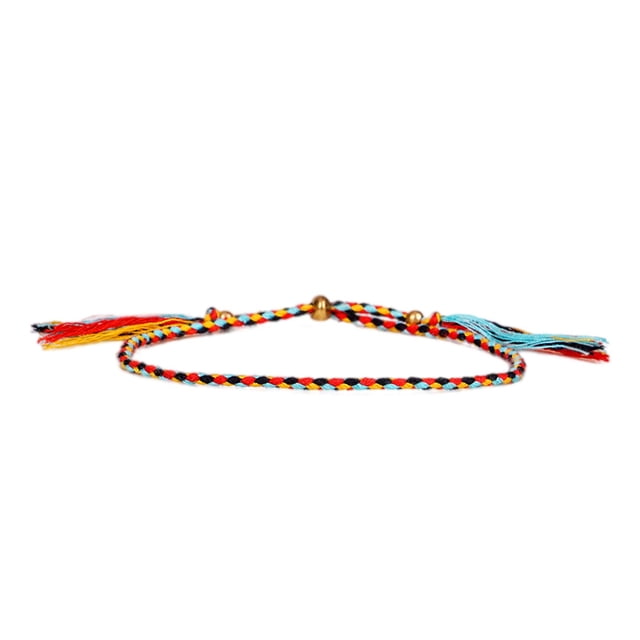 Bracelet Tressé Accessoire de Mode Femmes Hommes Bracelet Bijoux Accessoires Accessoire Unique Élégant Fil Réglable Bracelets avec Franges Décors Type 13