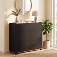 thumbnail image 2 of ELLEGNT Buffet Cabinet with Push‑to‑Open Doors – Sideboard Storage and Drawer for Kitchen, Black, 2 of 10