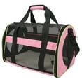 thumbnail image 2 of Cat Carrier Bag, Iron Frame Zip Mesh Design Pet Travel Bag Portable Adjustable Shoulder Strap  For Outdoor Light Blue,Light Gray,Light Pink, 2 of 8