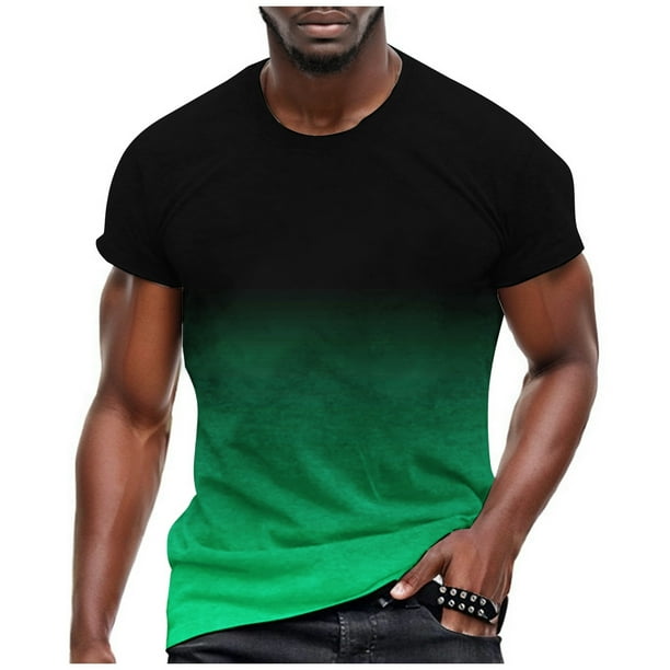Playeras Cuello V Para Hombre, Camiseta Informal De Moda Con Estampado De Camuflaje, Cuello Redondo Y Manga Corta