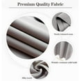 thumbnail image 4 of Anjee  52 x 84 inch Gray Blackout Curtains, Darkening Drapes, Rod Pocket Curtain Panel Thermal Insulated Blackout Curtains for Living Room, 4 of 7