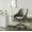 Gray, variant on SAFAVIEH Evelynn Transitional Tufted Chrome Leg Swivel Office Chair, Grey