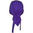 thumbnail image 7 of esafio Sweat-Wicking Head Wrap Dew Rag Skull Cap Quick-Drying Helmet Liner Hats for Men and Women,Purple, 7 of 7