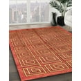 thumbnail image 3 of Ahgly Company Machine Washable Indoor Round Abstract Red Area Rugs, 8' Round, 3 of 7