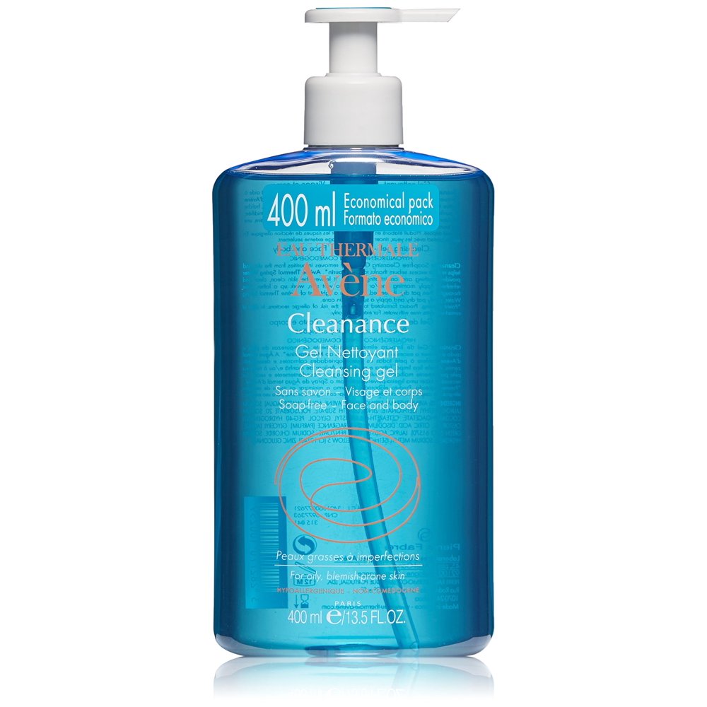 Eau Thermale Avene Cleanance Cleansing Gel Soap Free Cleanser for Acne Prone, Oily, Face & Body
