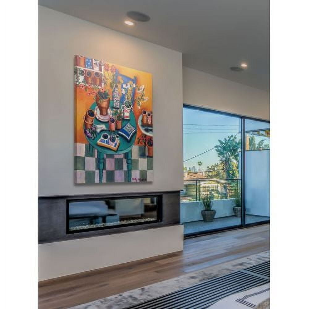 "A Sunny Garden Room" Painting Print on Wrapped Canvas